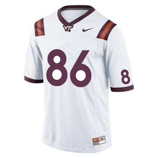 Men #86 Nick Gallo Virginia Tech Hokies College Football Jerseys Sale-White